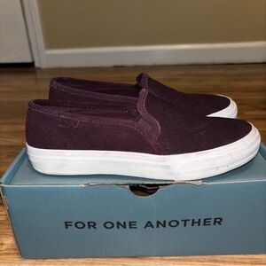 Keds Double Decker Burgundy Sneaker